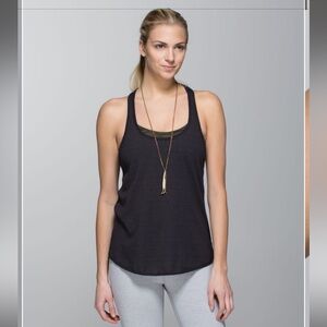 Lululemon 105 F Singlet (Seriously Light Luon) size 6 black